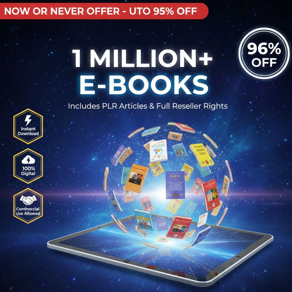 1 Million E-Books with Full Resell Rights – Download Instantly & Start Profiting Today